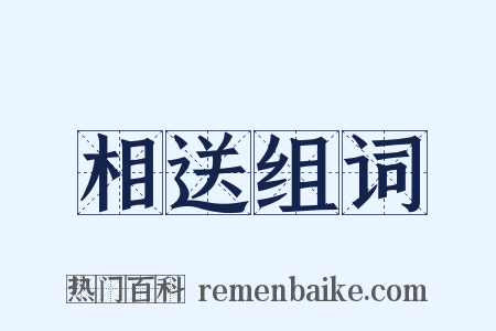 相送组词是什么意思的图片